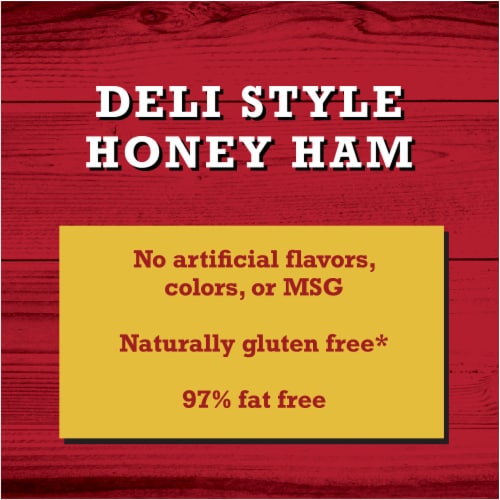 Deli Style Honey Ham Lunch Meat Perspective: left