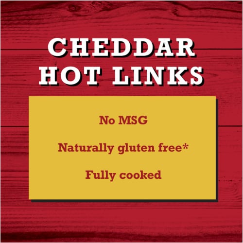 Cheddar Hot Links Southwestern Style Sausages Perspective: left