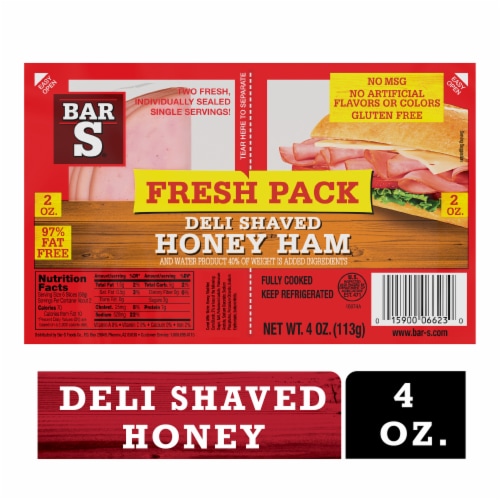 Fresh Pack Deli Shaved Honey Ham Lunch Meat Perspective: left