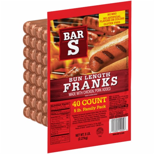 Bar-S® Bun Length Franks Perspective: left