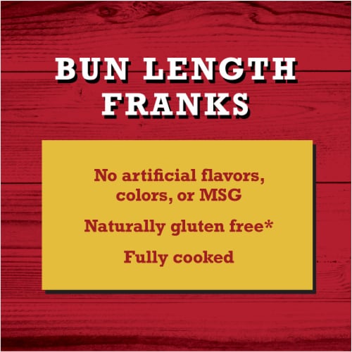 Bun Length Franks Hot Dogs Perspective: left