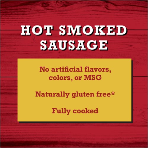 Hot High Protein Smoked Sausage Perspective: left