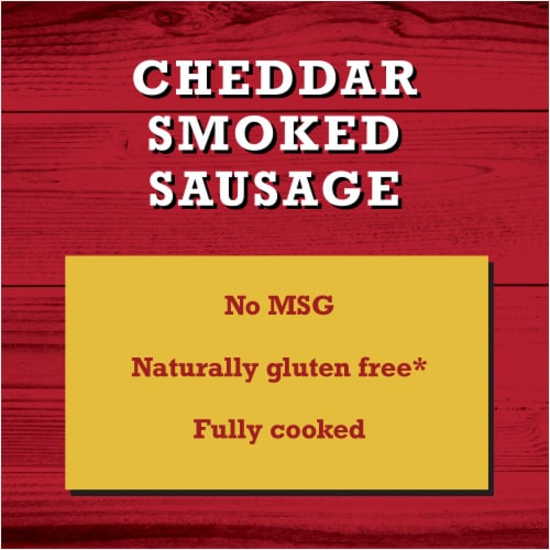 Cheddar High Protein Smoked Sausage Perspective: left