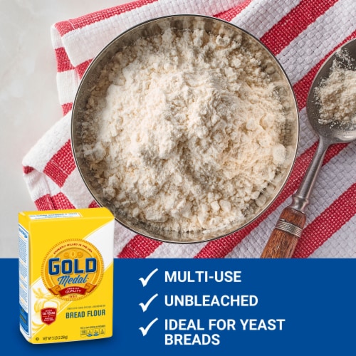 Gold Medal™ Unbleached Bread Flour Perspective: left