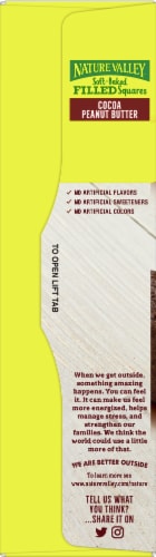 Nature Valley Soft-Baked Cocoa Peanut Butter Filled Squares Perspective: left