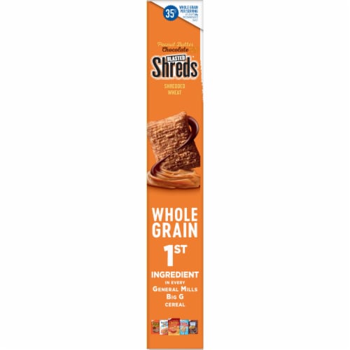 Peanut Butter Chocolate Blasted Shreds Cereal Perspective: left