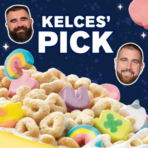 General Mills Lucky Charms Cereal Perspective: left