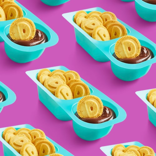 Dunkaroos Vanilla Cookies and Chocolate Frosting Perspective: left