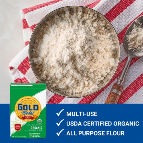 Gold Medal™ Organic Unbleached All Purpose Flour Perspective: left