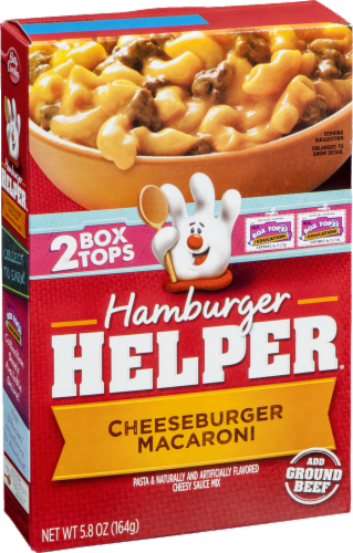 Hamburger Helper Cheeseburger Macaroni Perspective: left
