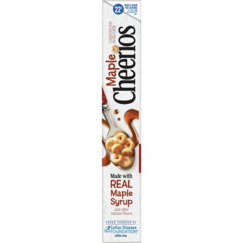 Cheerios Maple Sweetened Whole Grain Oat Cereal Perspective: left