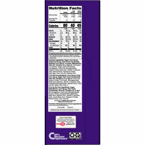 General Mills Halloween Fruit Snacks Variety Pack Perspective: left
