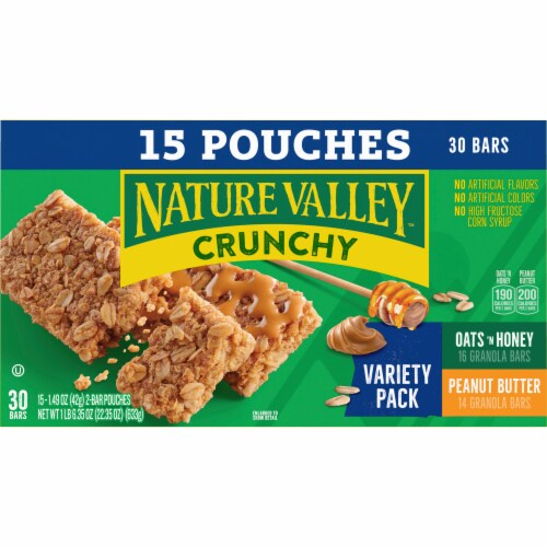 Nature Valley Crunchy Granola Bars Variety Pack Perspective: left