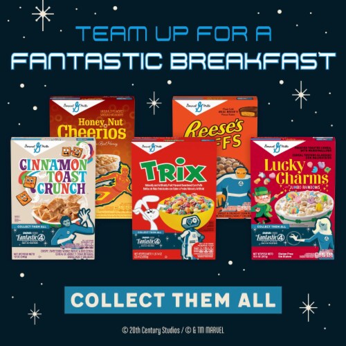 General Mills Trix Giant Size Cereal Perspective: left