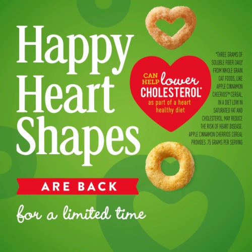 Apple Cinnamon Cheerios Heart Healthy Cereal Perspective: left