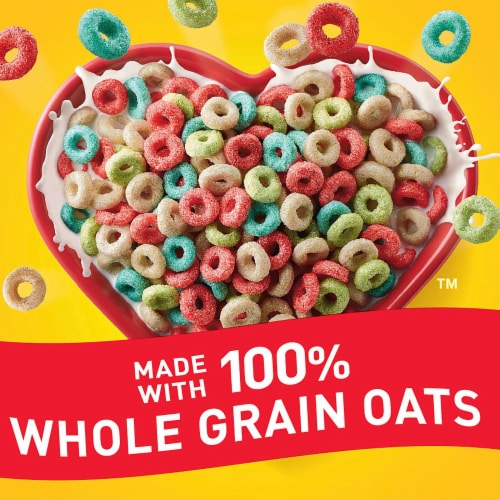 General Mills Fruity Cheerios Large Size Cereal Perspective: left
