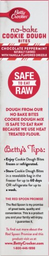Betty Crocker Chocolate Peppermint No Bake Cookie Dough Bites Perspective: left