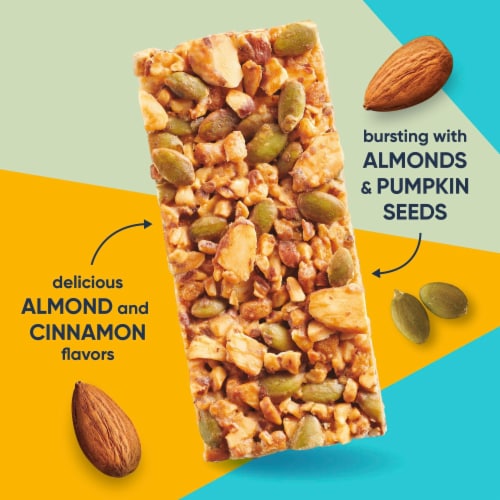 Ratio Toasted Almond Protein Crunchy Keto Friendly Bars Perspective: left