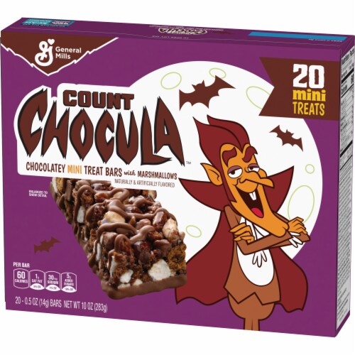Count Chocula Halloween Mini Treat Bars with Marshmallows Perspective: left
