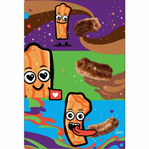 Cinnamon Toast Crunch Chocolate Churros Breakfast Cereal Perspective: left