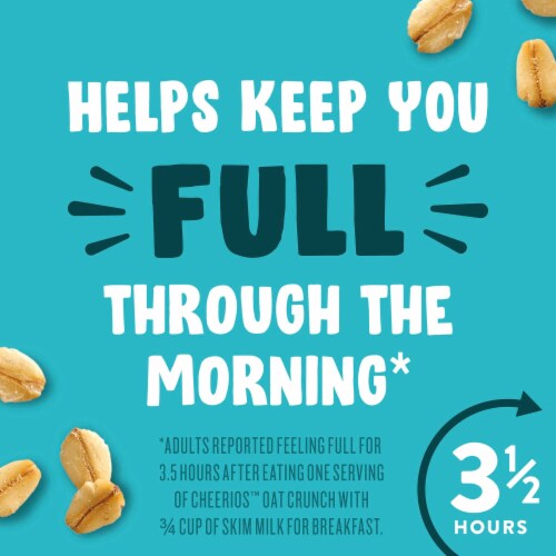 General Mills Cheerios Oat Crunch Almond Large Size Cereal Perspective: left