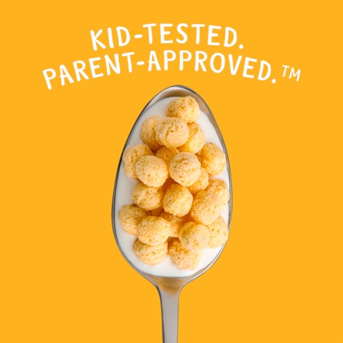 General Mills Kix Crispy Corn Puffs Family Size Cereal Perspective: left