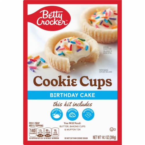 Betty Crocker Birthday Cake Cookie Cups Kit Perspective: left