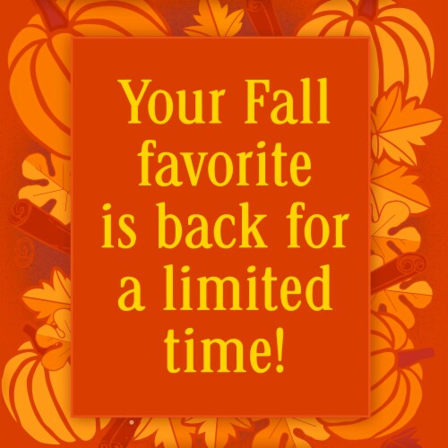 General Mills Pumpkin Spice Cheerios Family Size Cereal Perspective: left