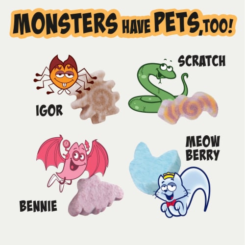 General Mills Monsters' Frightful Friends Monster Mash Cereal Perspective: left