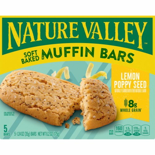 Nature Valley™ Soft-Baked Lemon Poppy Seed Muffin Bars Perspective: left
