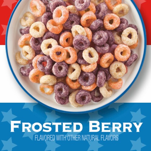 General Mills Team Cheerios Frosted Berry Limited Edition Cereal Perspective: left