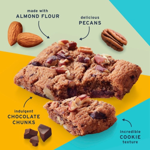 Ratio Soft Baked Chocolate Chunk Cookie Keto Friendly Bars Perspective: left