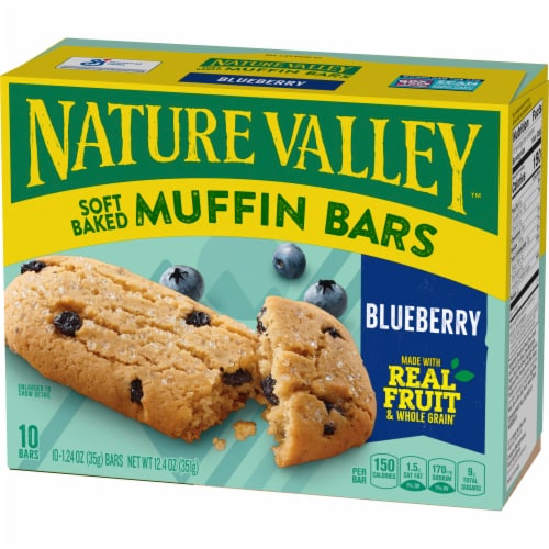 Nature Valley Soft Baked Muffin Blueberry Breakfast bars Perspective: left