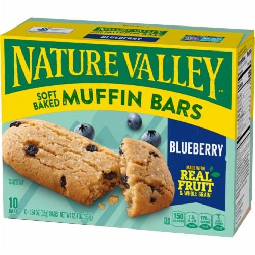Nature Valley Blueberry Soft Baked Muffin Bars Perspective: left