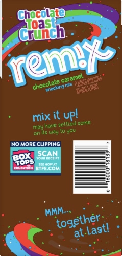 General Mills Chocolate Toast Crunch Remix Chocolate Caramel Snacking Mix Perspective: left