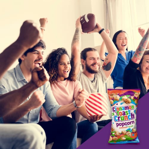 Cinnamon Toast Crunch Popcorn Perspective: left