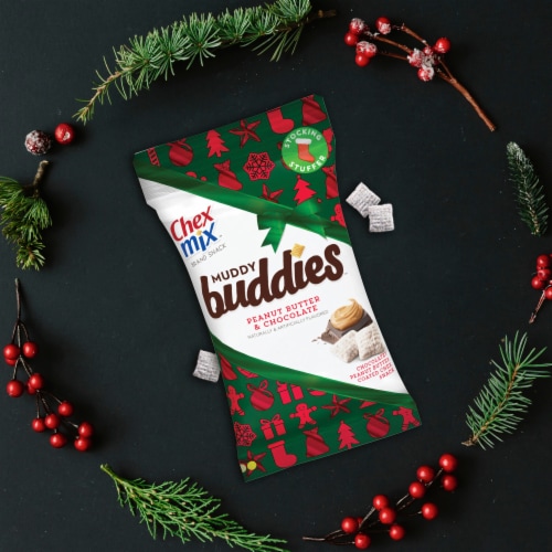 Chex Mix Peanut Butter & Chocolate Muddy Buddies Perspective: left