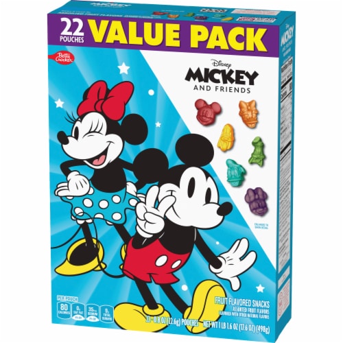 Disney Mickey and Friends Gluten Free Fruit Flavored Snacks Value Pack Perspective: left
