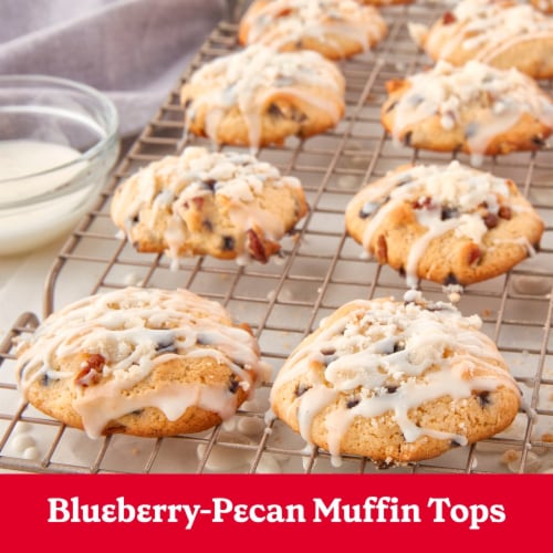 Betty Crocker Muffin Tops Mix Blueberry With Topping Perspective: left