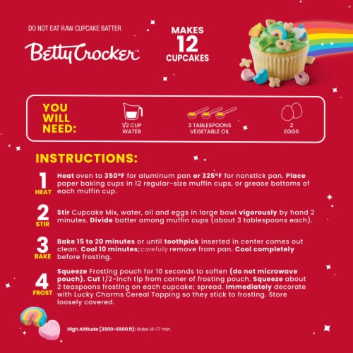 Betty Crocker™ Lucky Charms™ Cupcake Kit Perspective: left