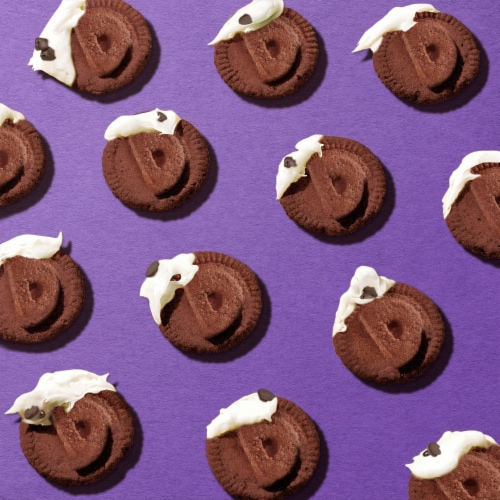 Dunkaroos Chocolate Cookies and Chocolate Chip Frosting Perspective: left