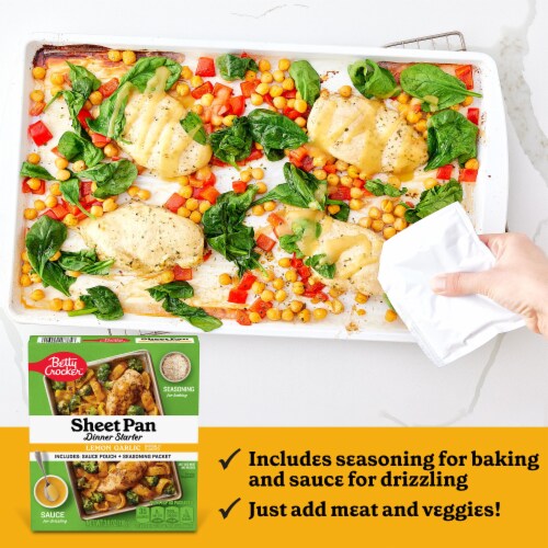 Betty Crocker Lemon Garlic Sheet Pan Dinner Starter Perspective: left