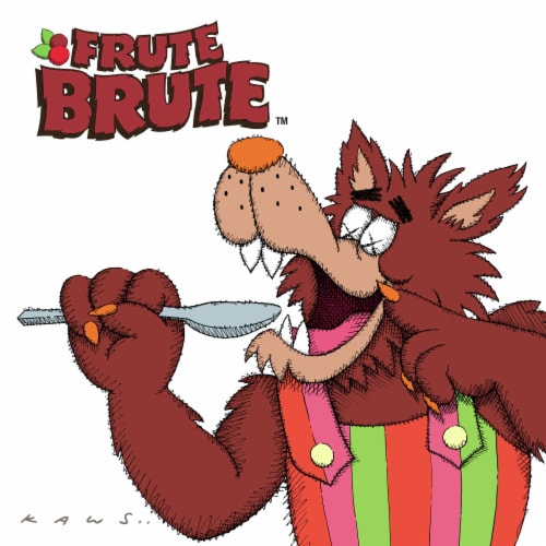 Frute Brute Halloween Breakfast Cereal Family Size Perspective: left
