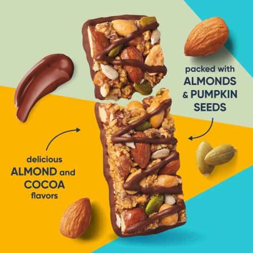 Ratio KETO Friendly Chocolate Nut Chewy Protein Bars Gluten Free Snacks Perspective: left