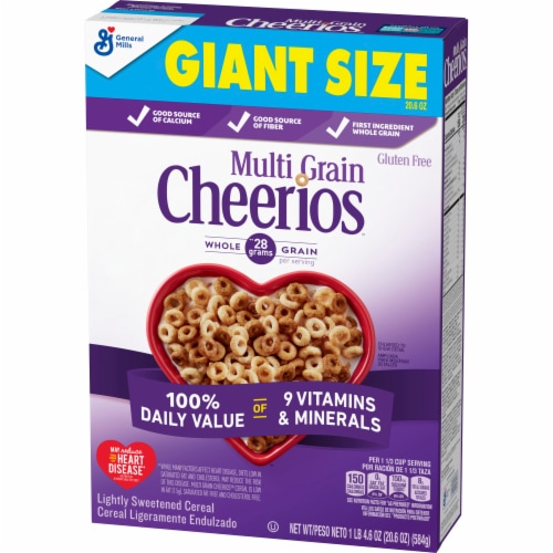 Multi Grain Cheerios Breakfast Cereal Perspective: left