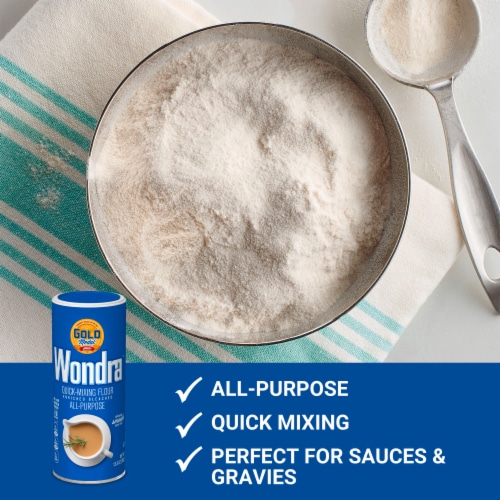 Gold Medal™ Wondra™ Quick Mixing All Purpose Flour Perspective: left