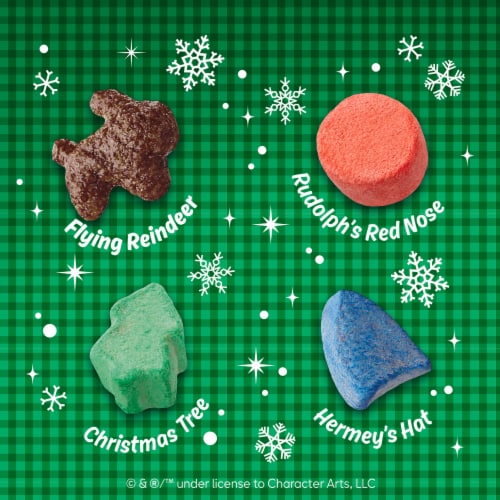 General Mills Rudolph the Red Nosed Reindeer Family Size Holiday Cereal Perspective: left