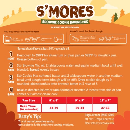 Betty Crocker™ S'mores Brownie Cookie Baking Mix Perspective: left