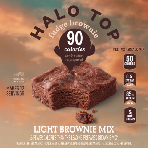 Halo Top® Fudge Brownie Light Brownie Mix Perspective: left