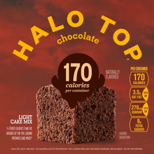 Halo Top® Single Serving Chocolate Light Cake Mix Perspective: left